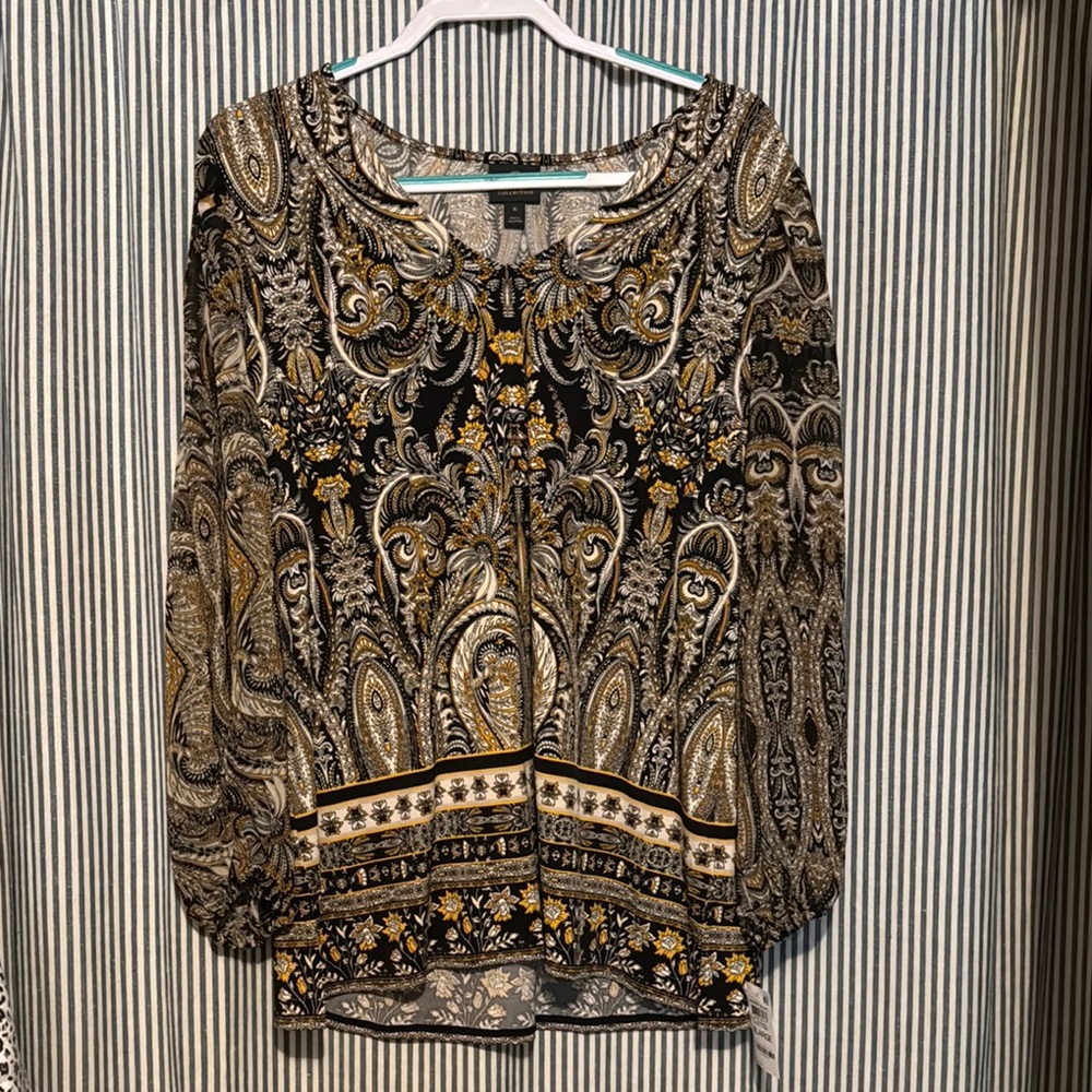 Paisley Print Women's Top